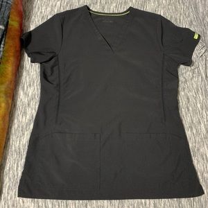 Black Med Couture Scrub Top